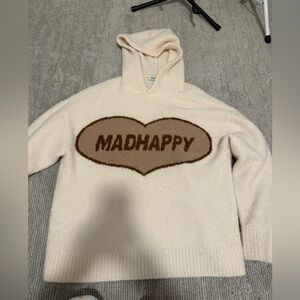 madhappy boucle heart sweatshirt